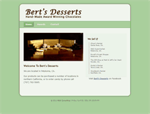 Tablet Screenshot of bertsdesserts.com